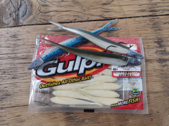 Gulp minnow et Fin's de Lunker city