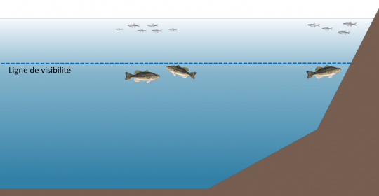 Le concept de ligne de visibilité, version schématique.