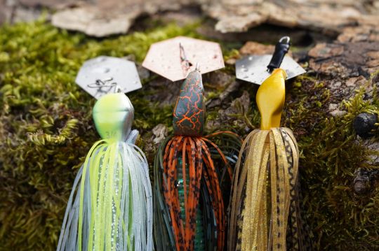 Evergreen Jack Hammer (à droite), Illex Crazy Crusher (au centre) et Deps B-Custom (à droite). ©Thierry Lecouple