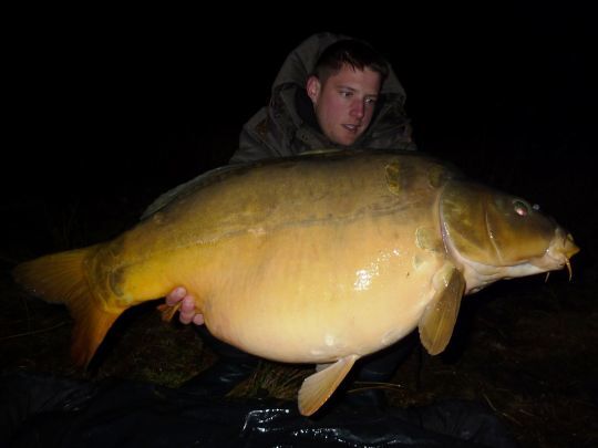 Carp fishing in winter, the fish are always present