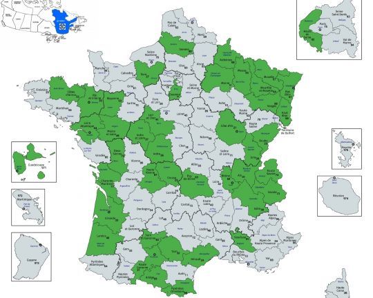 Dans de nombreux départements