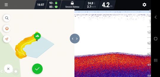 Un appui sur le point GPS validé vous permettra d'en modifier les informations 