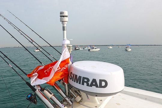 Les bateaux sur la ligne de dÃ©part