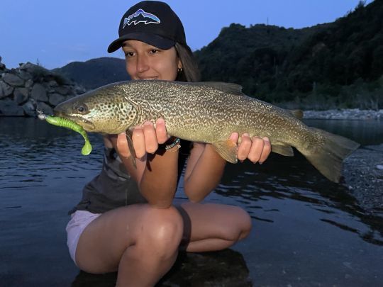 Le skeleton est le leurre qui nous a permis de prendre le plus de truite Marmorata