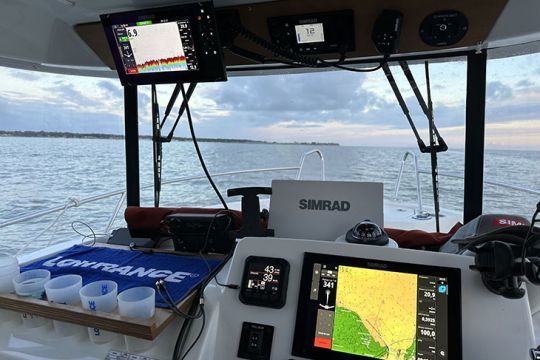 Prêts pour notre présentation de gamme Simrad et le prefishing