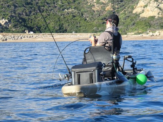 Tips on how to fish effectively for big fish in a kayak