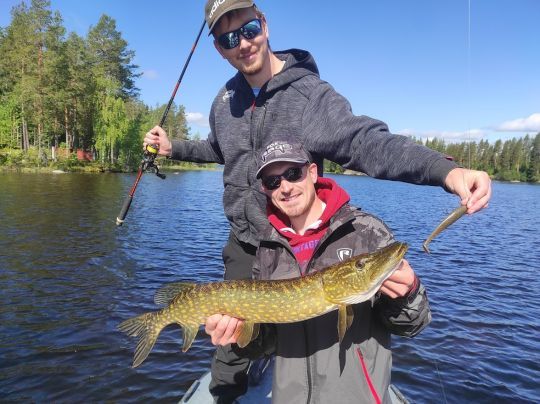 La pêche aux leurres des brochets suédois