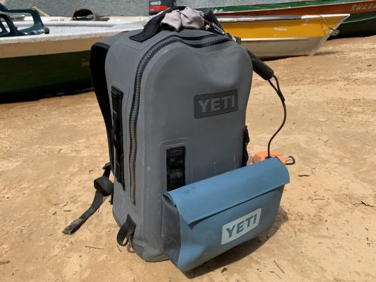 Yeti Panga submersible backpack, for backpacking anglers!