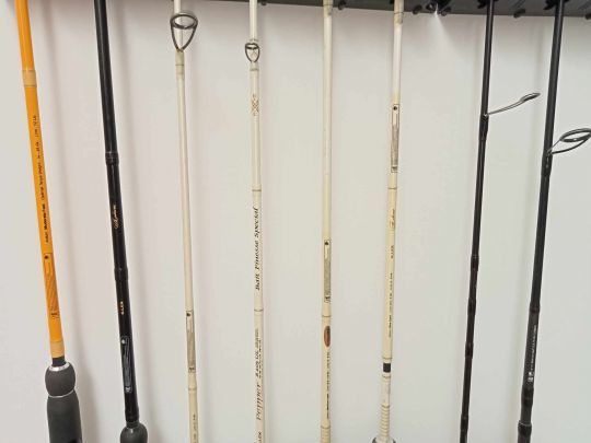 The materials used in fishing tackle and rods