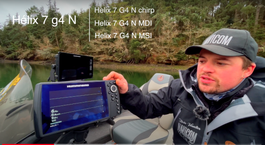 The Humminbird Helix 7G4N echo sounder and its features