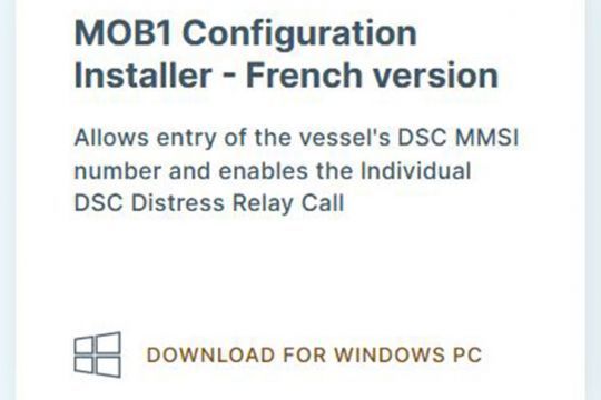 Téléchargement de la version française du logiciel de paramétrage