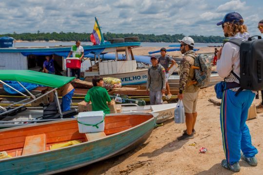 Remontée de l'Orenoque en pirogue