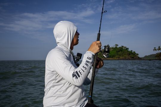 Pêche de l'acopa rouge aux leurres