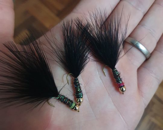 Des woolly bugger simplifier, indispensable pour pêcher ces lacs d'altitude.