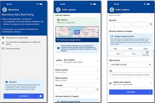 Bien qu'utile, l'application RecFishing est une nouvelle contrainte de taille pour le pêcheur de loisir