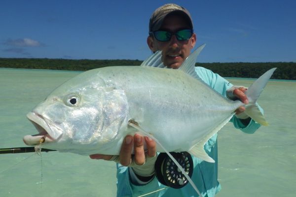 Jacks are plentiful in New Caledonia, making them a great alternative to bonefish!