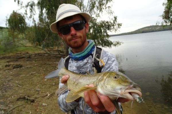 Lure fishing for barbel