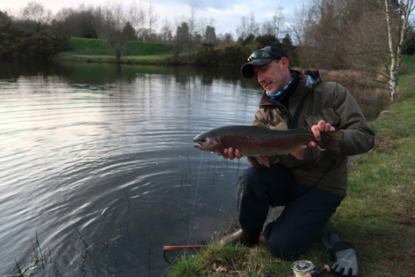 Beautiful trout caught by the author on a small 