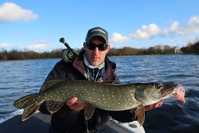 Pretty pike on the fly