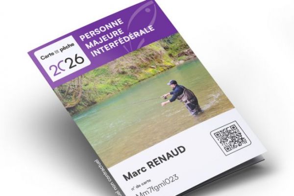 Sales of fishing cards for 2026 are up 6.71% on the same date in 2025.