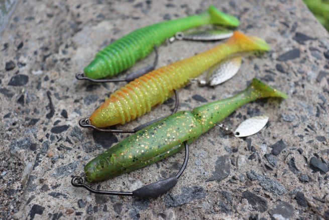 Adding a paddle gives more appeal to a soft lure!