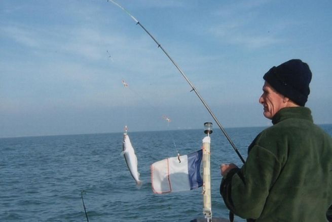 Whiting fishing in winter