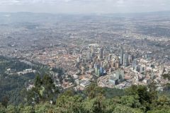 View of Bogota from the Monserrate, Colombia.