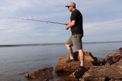 Mobility, the key to success in striped bass fishing.