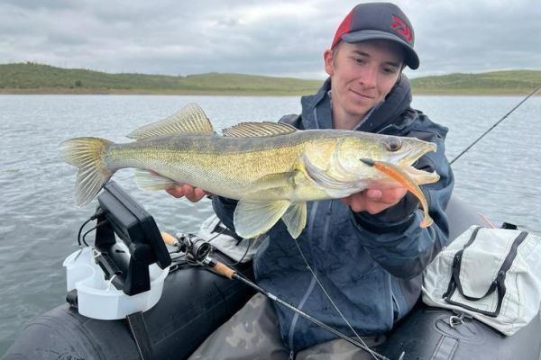 Line fishing for pike-perch, the right lead-head lure pattern