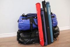 Duffel bags are ideal for carrying multi-strand rods.