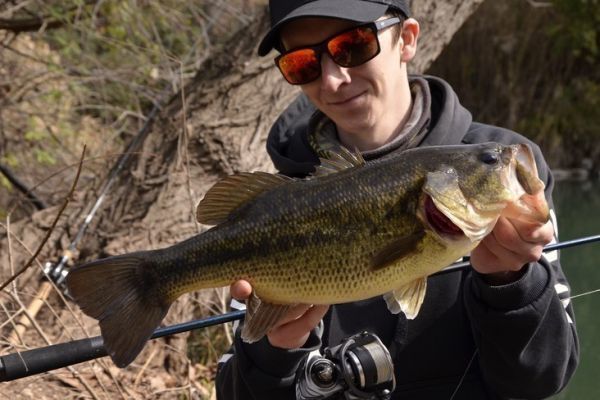 Spring black bass fishing, the right areas and the right lures
