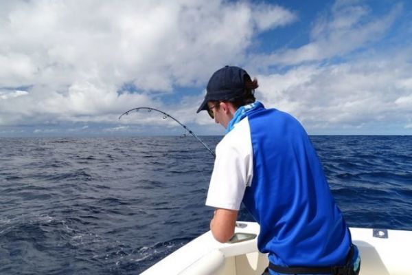 3 rod and reel sets for boat fishing in the Canaries