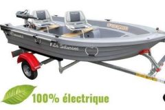 Electric fishing boat