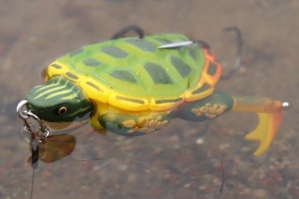 Prop Turtle, a turtle-shaped lure from Lunker Hunt! Prop Turtle, a turtle-shaped lure from Lunker Hunt!