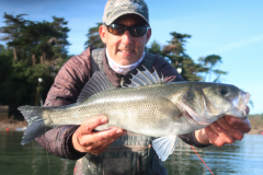 Fly-fishing for seabass around oyster beds guarantees a thrill and some great catches!