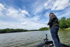 Fishing with an electric motor