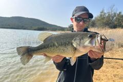 Lovely black bass on Lac du Trapan in the Var department