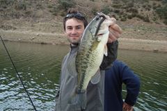 Worm fishing for black bass