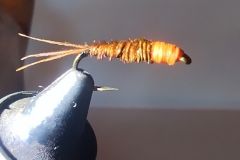 Pheasant tail nymph orange head