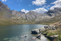 Fishing in high-altitude lakes, like this one at Lauzanier, is a great alternative in summer