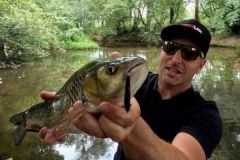 Autumn chub fishing