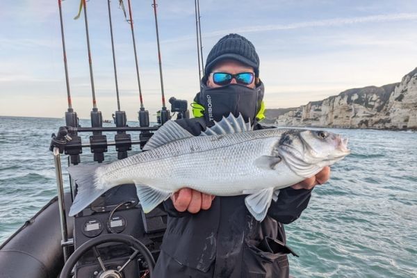 Bass fishing in autumn