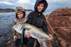 Fishing for tassergal in Corsica