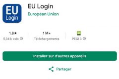 EU Login application required to use RecFishing