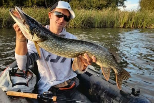 Pike fishing with float tubes