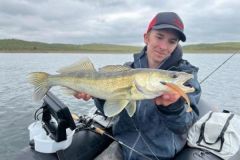 Float tube pike-perch fishing