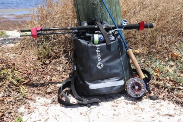 The Earth Pak waterproof backpack is designed for nautical activities.