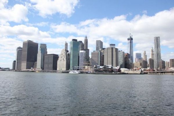 You can fish right across from Manhattan.