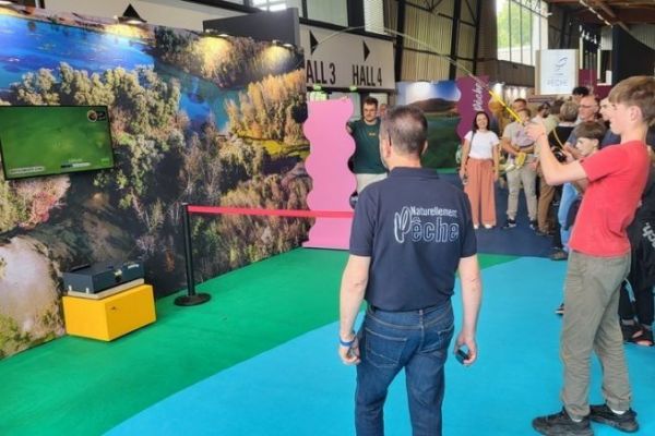 Try a fishing simulator