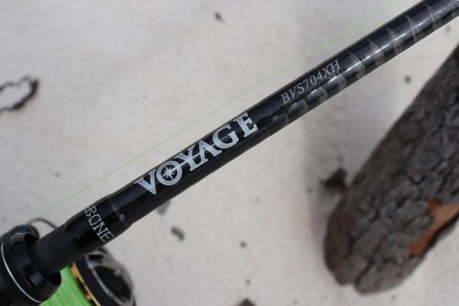 BVS 704 XH travel spinning rod, Bone.